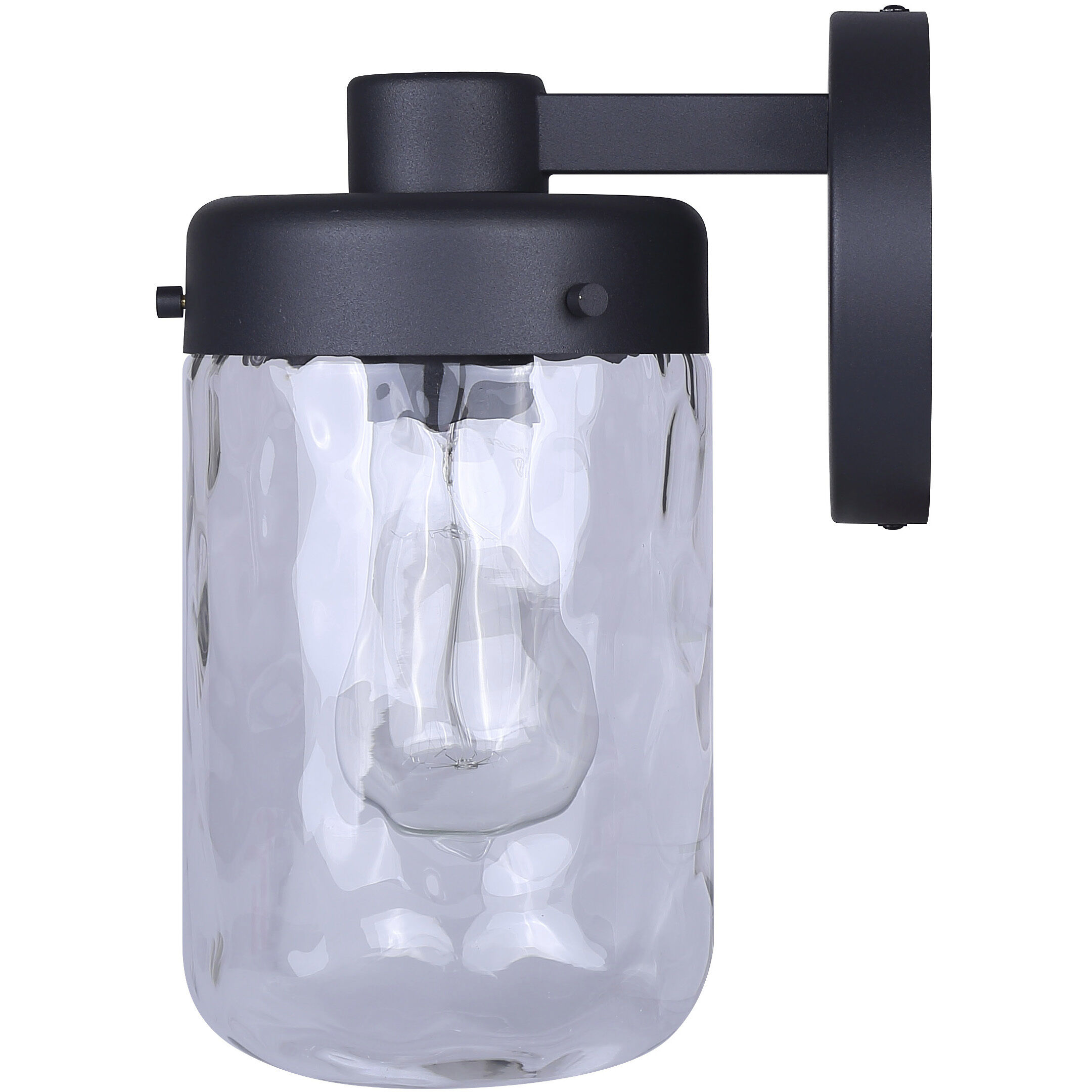 Juno 1 Light 10.25 inch Black Outdoor Wall Lantern