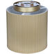 Scarlett 8 inch Gold Semi-Flush Mount Ceiling Light
