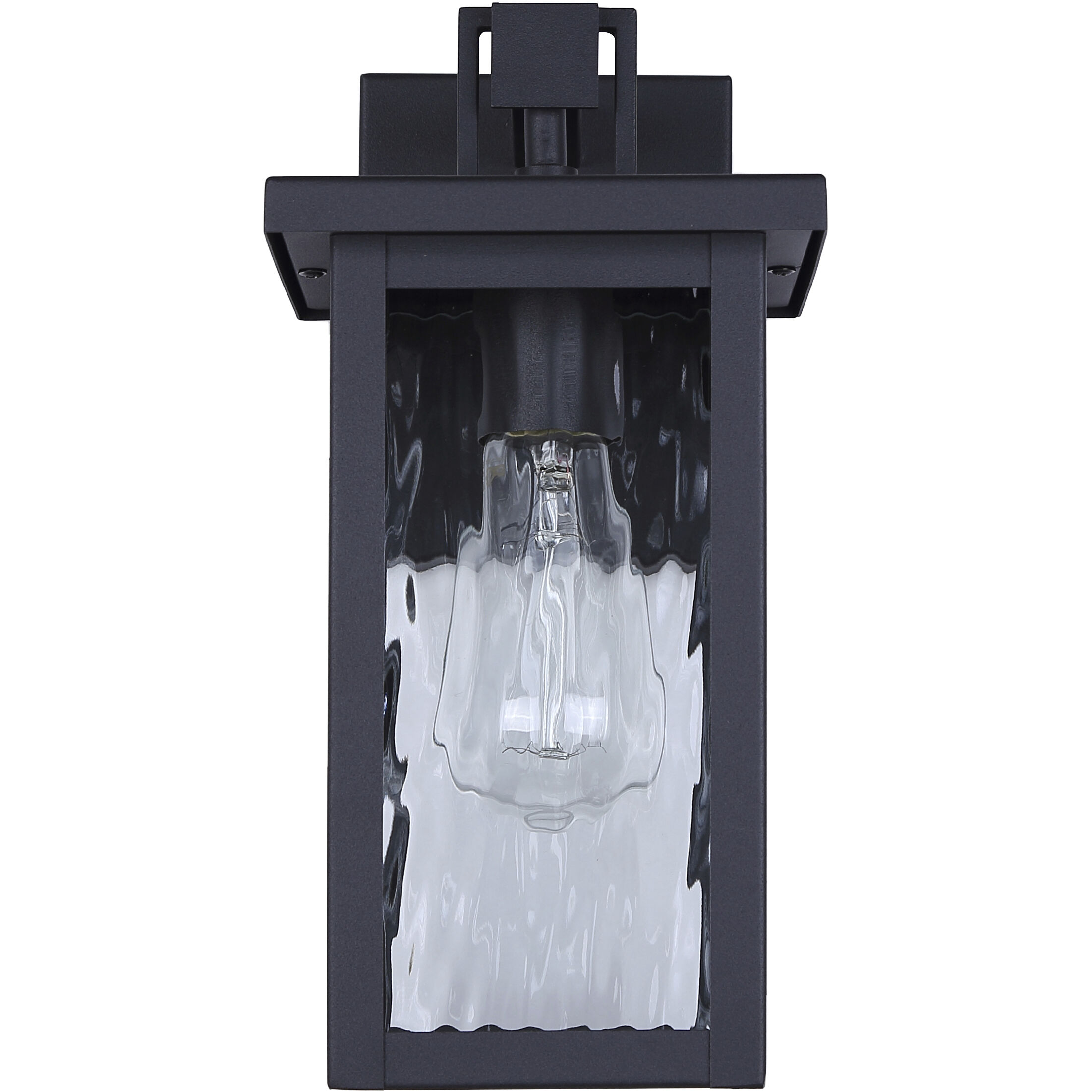 Shana 1 Light 12 inch Black Outdoor Wall Lantern