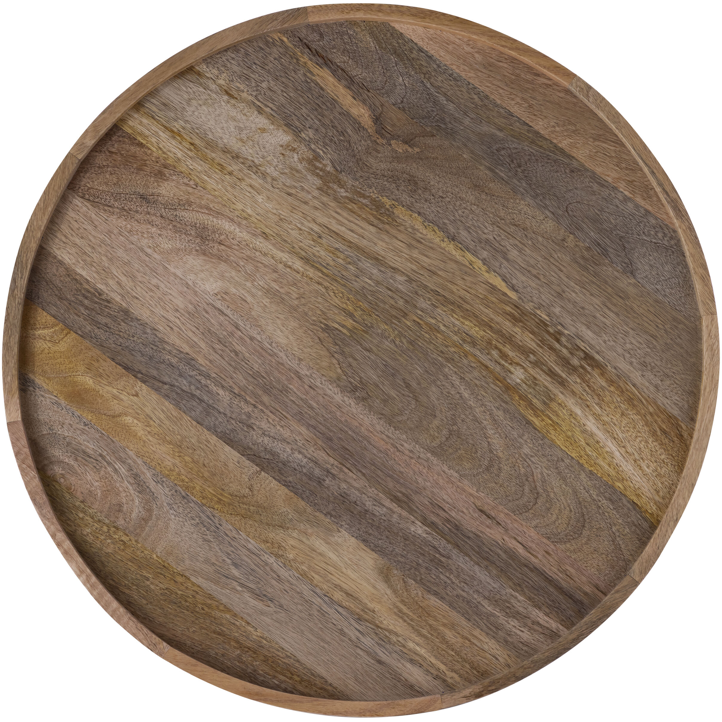 Calin 31.5 X 31.5 inch Black with Natural Wood Coffee Table