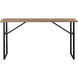 Deven 60 X 15.5 inch Natural Wood and Black Console Table