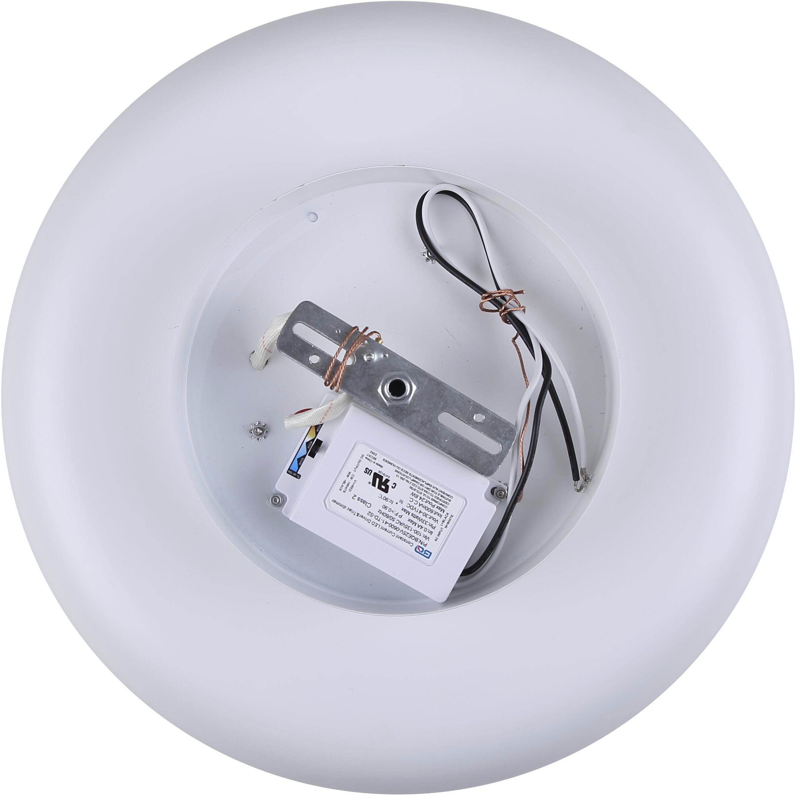 Zaria LED 13.88 inch White Flush Mount Ceiling Light