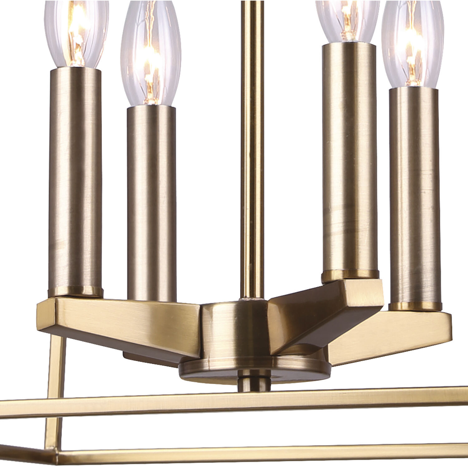 Coco 4 Light 14 inch Gold Chandelier Ceiling Light