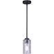 Madison 1 Light 4.75 inch Black Pendant Ceiling Light
