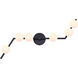 Nylah 6 Light Matte Black Track Ceiling Light