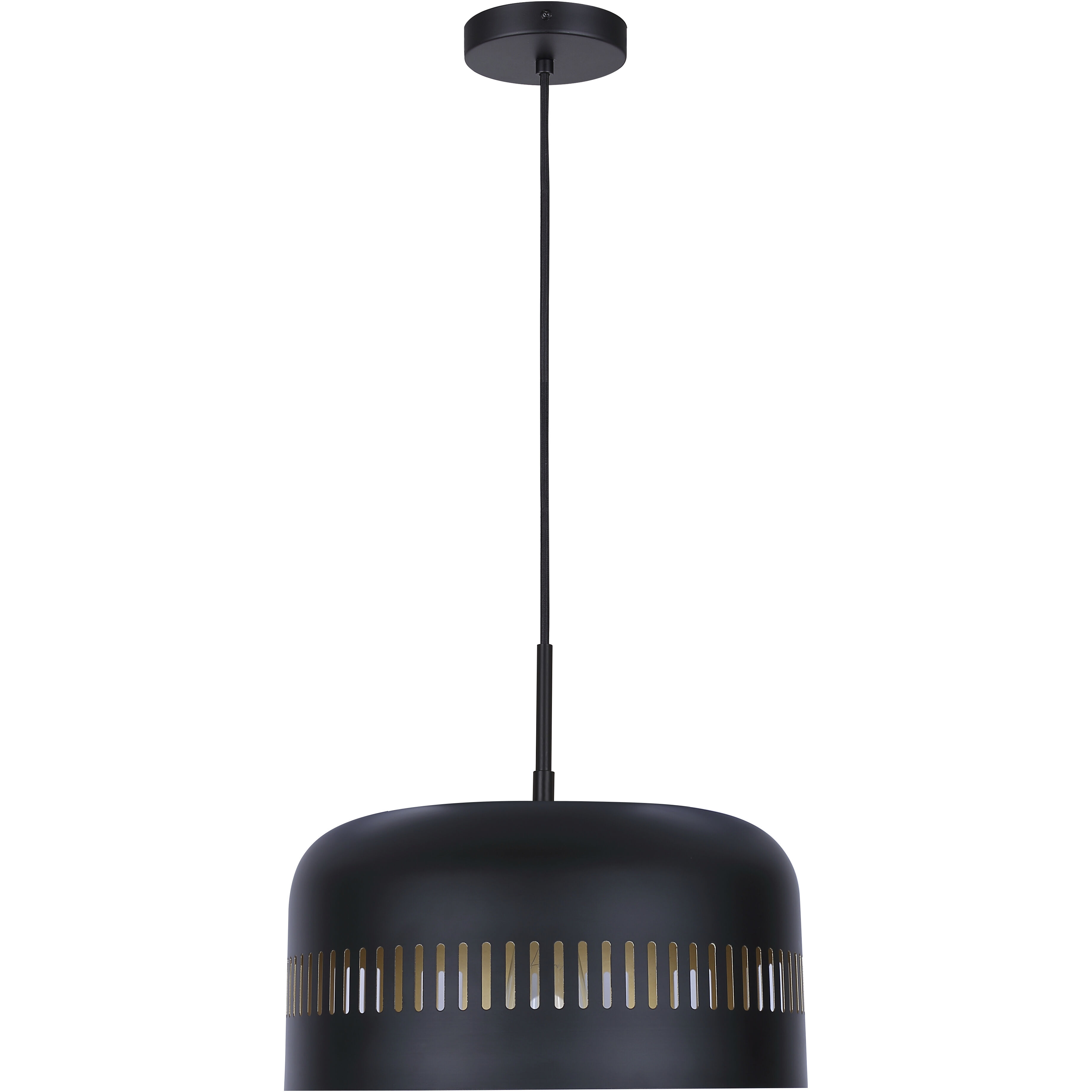 Miles 1 Light 13 inch Black Pendant Ceiling Light