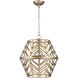 Madison 3 Light 17 inch Painted Gold Chandelier Ceiling Light