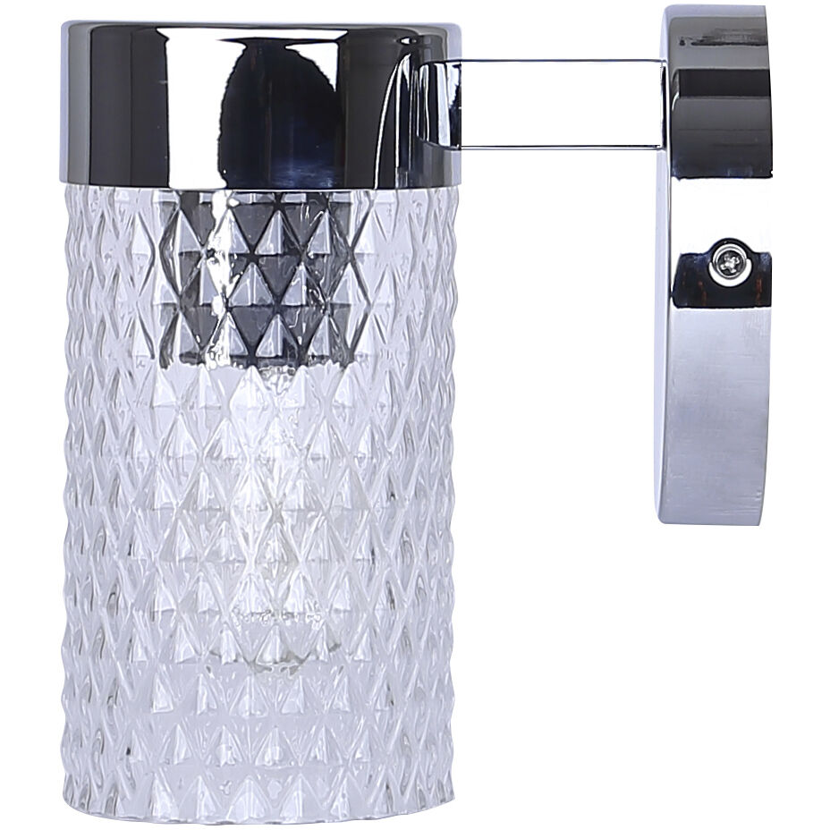 Eden 1 Light 6.88 inch Chrome Vanity Light Wall Light