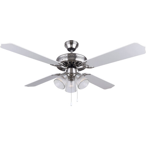 Chatea Ii 52 inch Brushed Pewter Indoor Ceiling Fan
