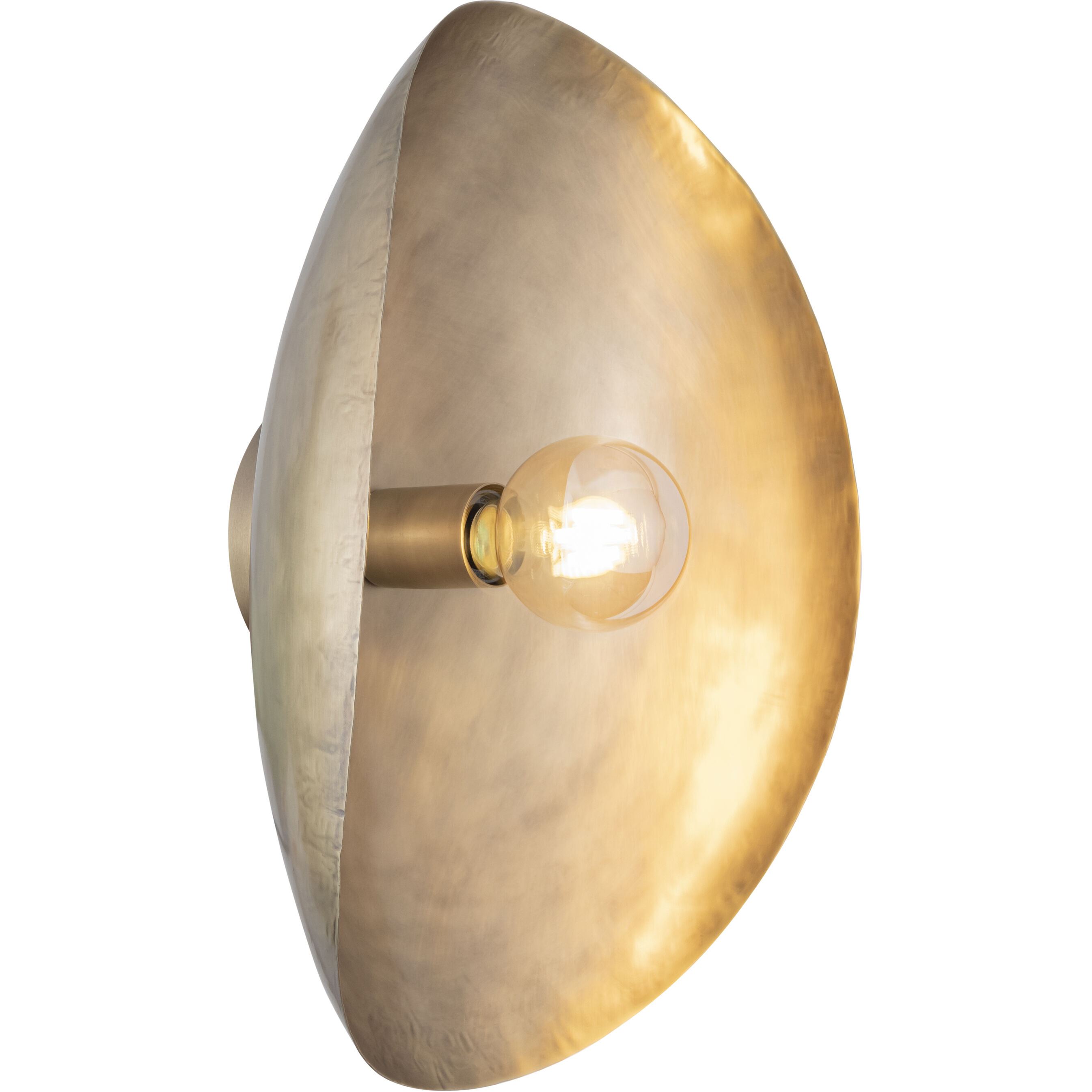 Maverick 1 Light 17.5 inch Antique Brass Flush Mount Ceiling Light