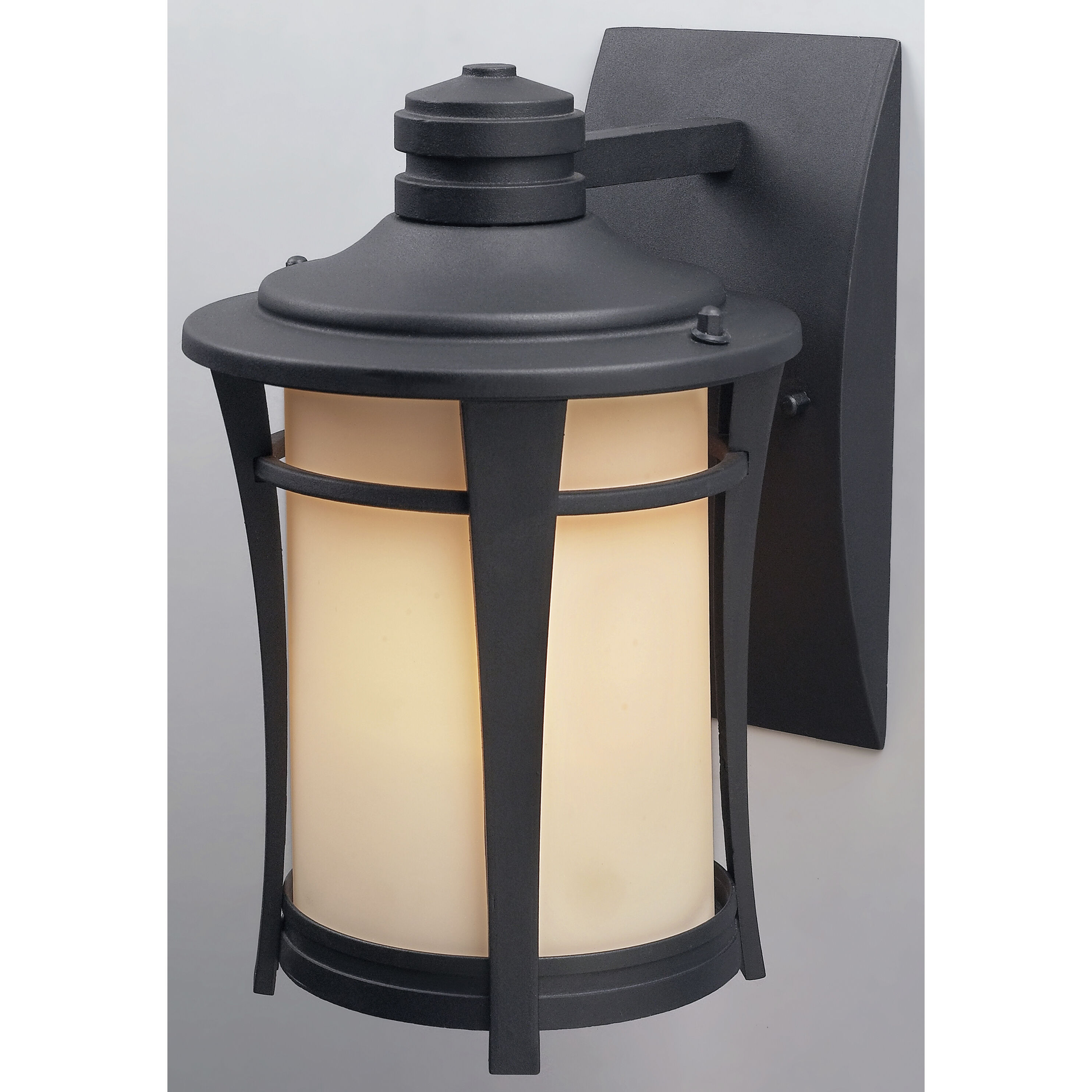 Madison 1 Light 11 inch Black Outdoor Wall Light