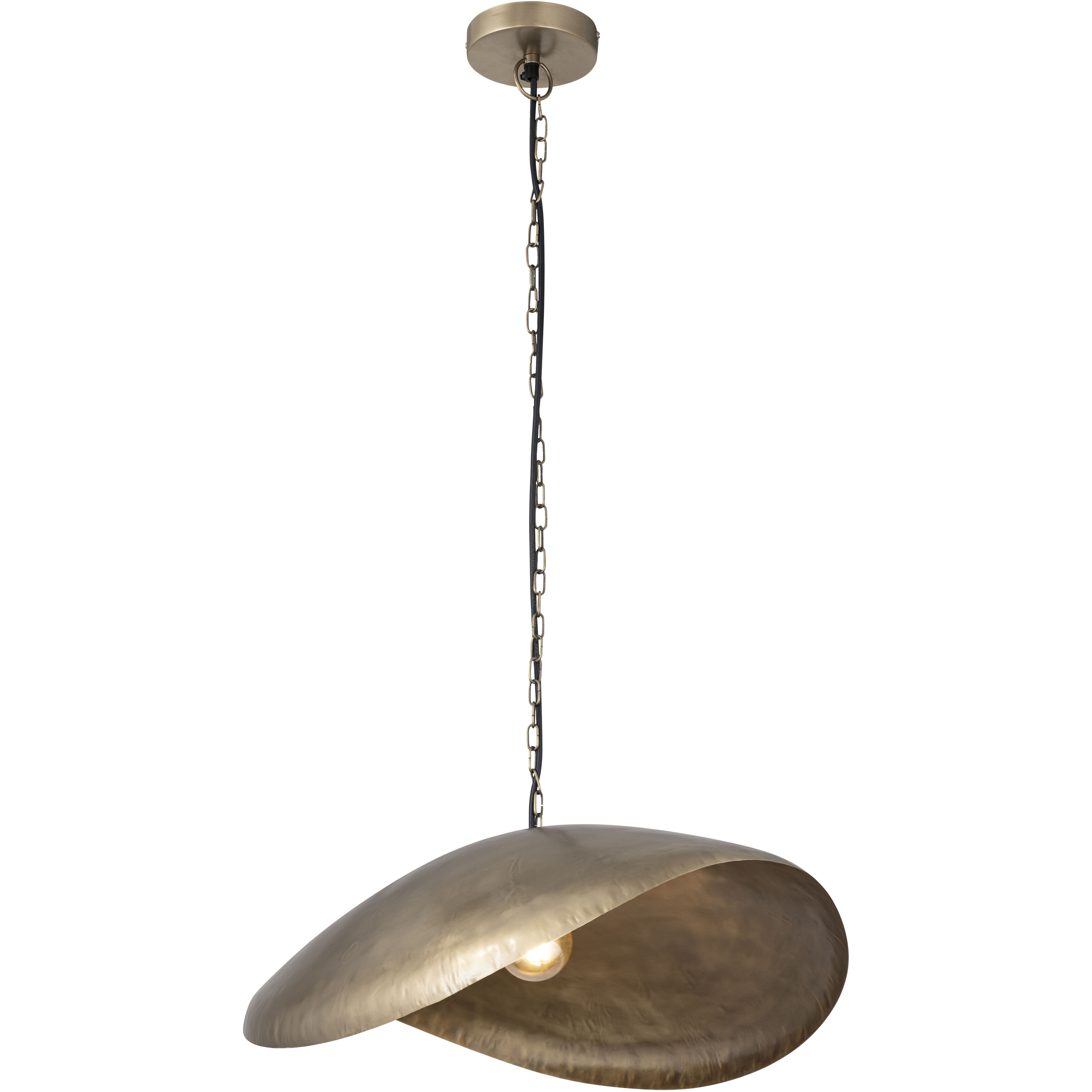 Maverick 1 Light 29.25 inch Antique Brass Pendant Ceiling Light