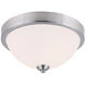 Madison 2 Light 13 inch Brushed Nickel Flush Mount Ceiling Light