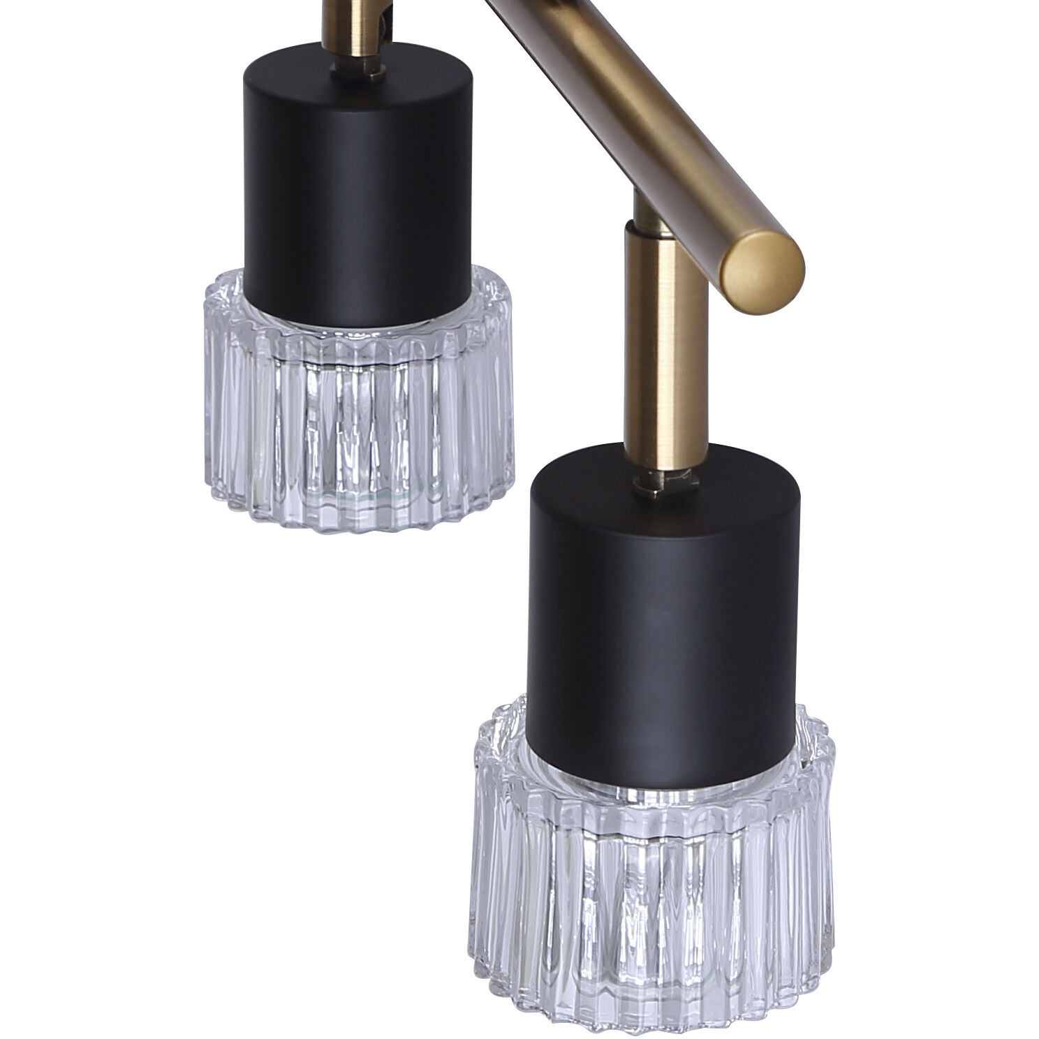 Elsee 2 Light Black/Gold Track Lighting Ceiling Light