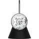 Talia 1 Light 9 inch Brushed Nickel/Matte Black Vanity Light Wall Light