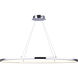 Laila LED 37 inch Chrome Chandelier Ceiling Light