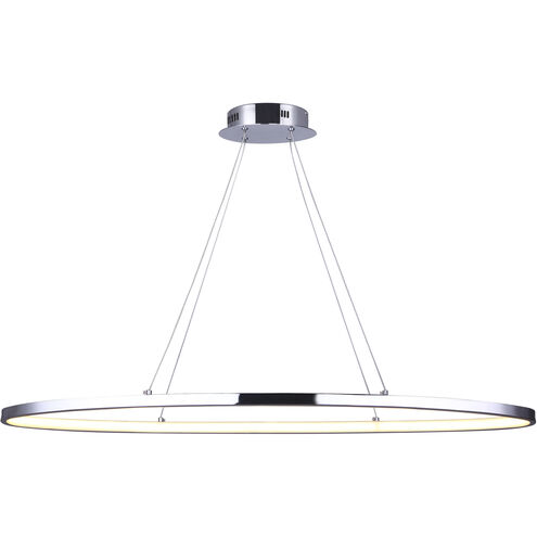 Laila LED 37 inch Chrome Chandelier Ceiling Light
