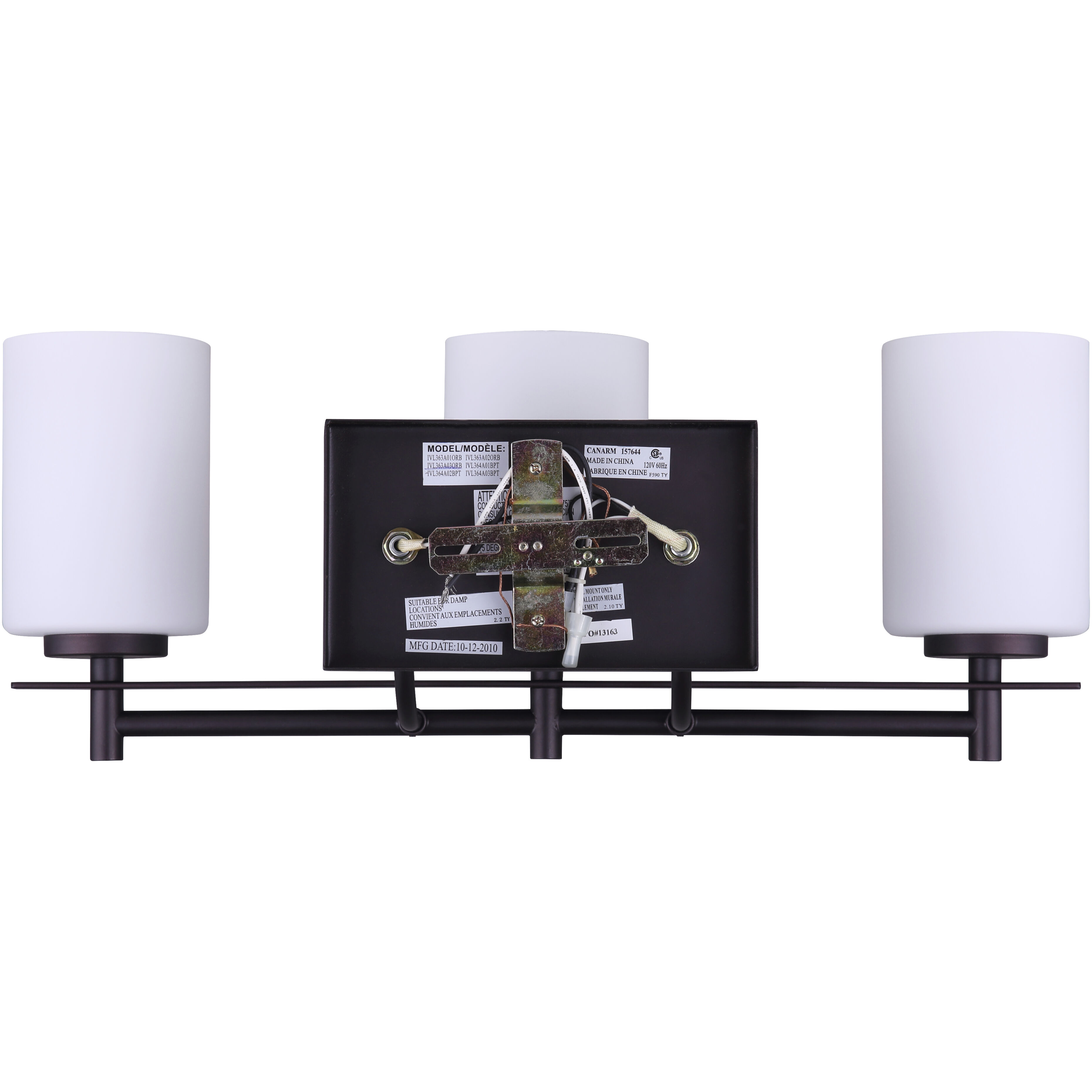 Madison 3 Light 21 inch Oil Rubbed Bronze Vanity Light Wall Light