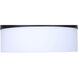 Malloy 2 Light 12.25 inch Black Flush Mount Ceiling Light