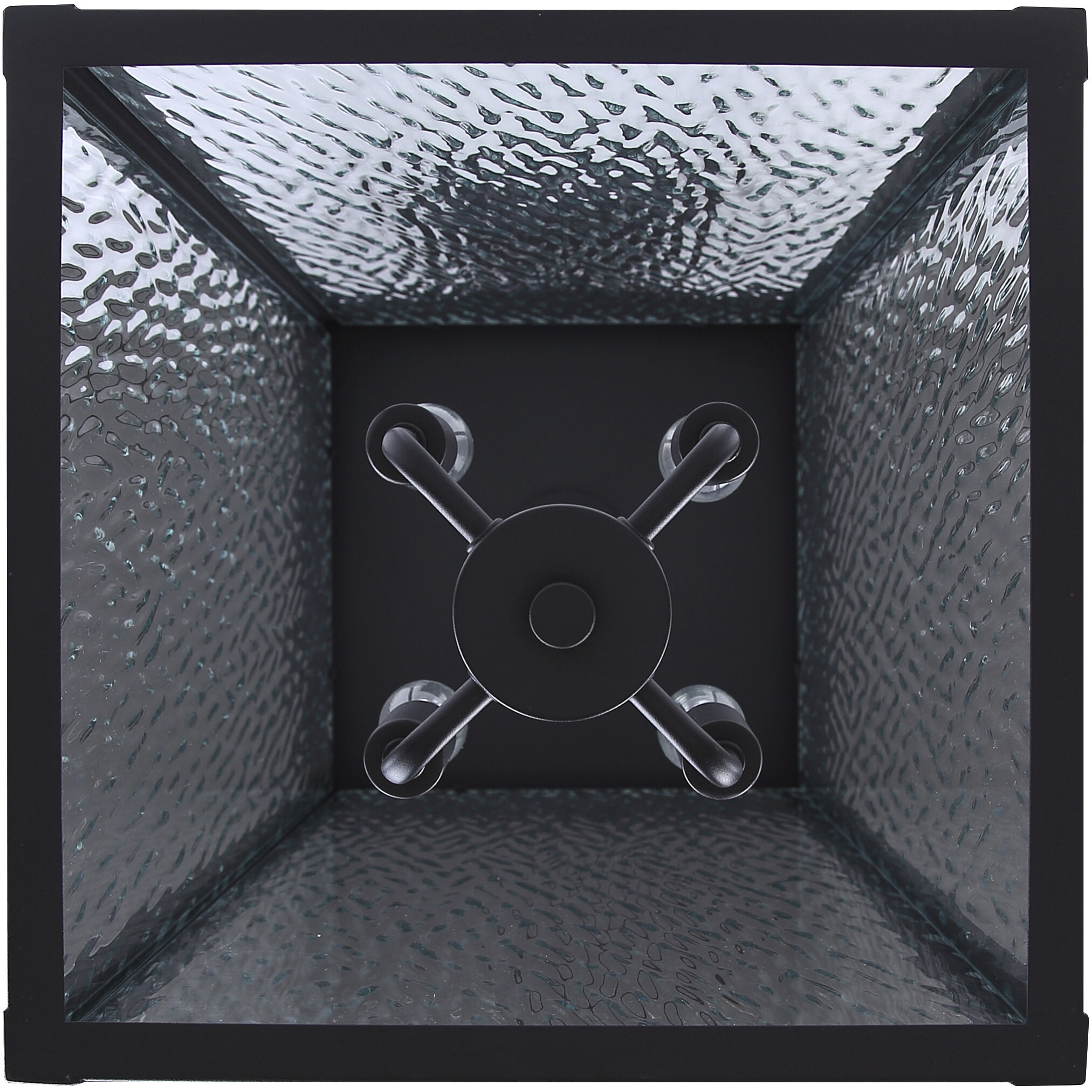 Shana 4 Light 30 inch Black Outdoor Wall Lantern