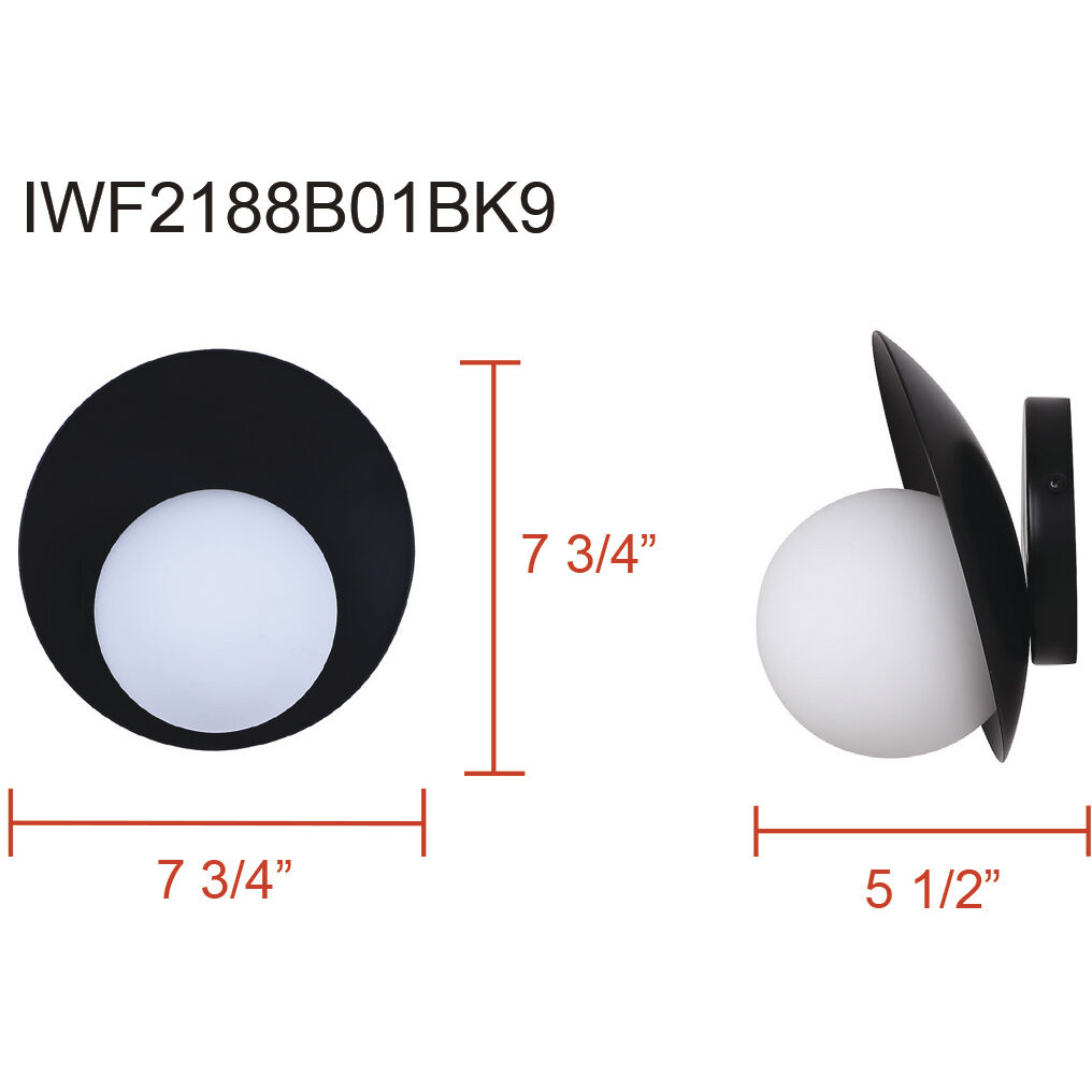 Mesa Sconce Wall Light in Black