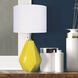 Persei 25 inch 100.00 watt Mustard Yellow and Chrome Table Lamp Portable Light