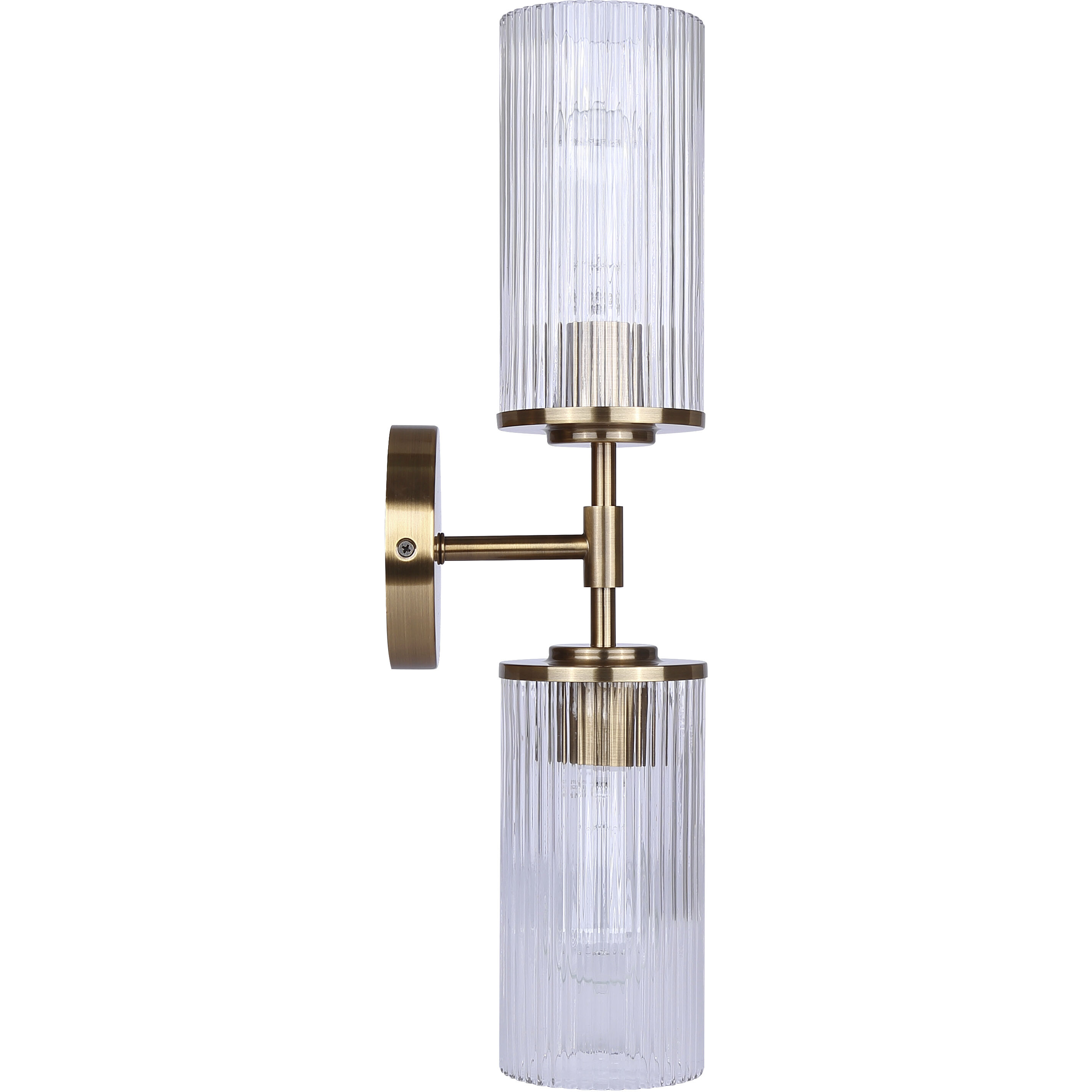 Kinslea 2 Light 6 inch Gold Vanity Light Wall Light in Clear Glass