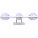 Bram 3 Light 21 inch Brushed Nickel Vanity Fixture Wall Light