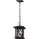 Madison 1 Light 8 inch Black Outdoor Pendant