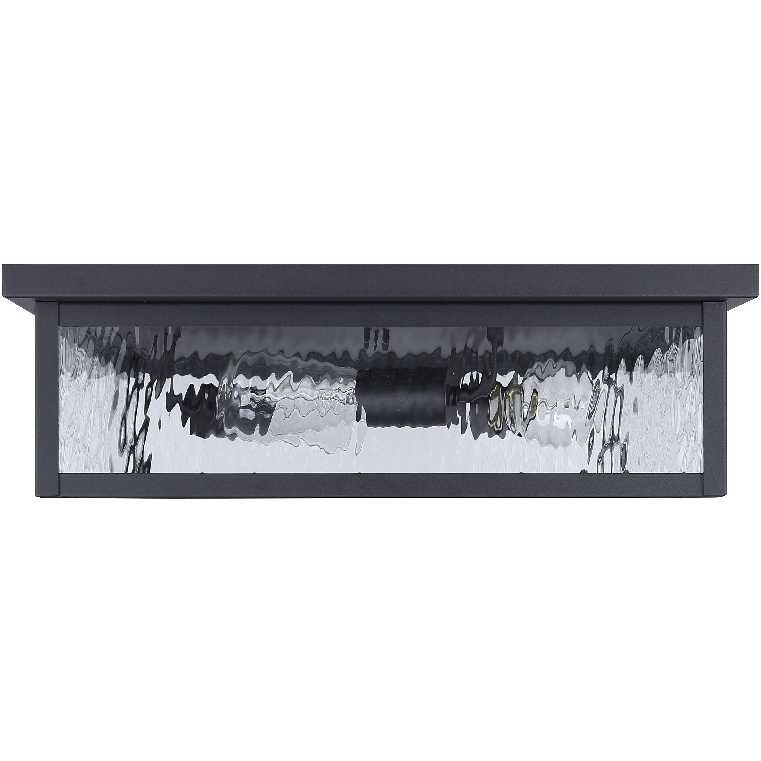 Shana 3 Light 18.13 inch Black Outdoor Flush Mount