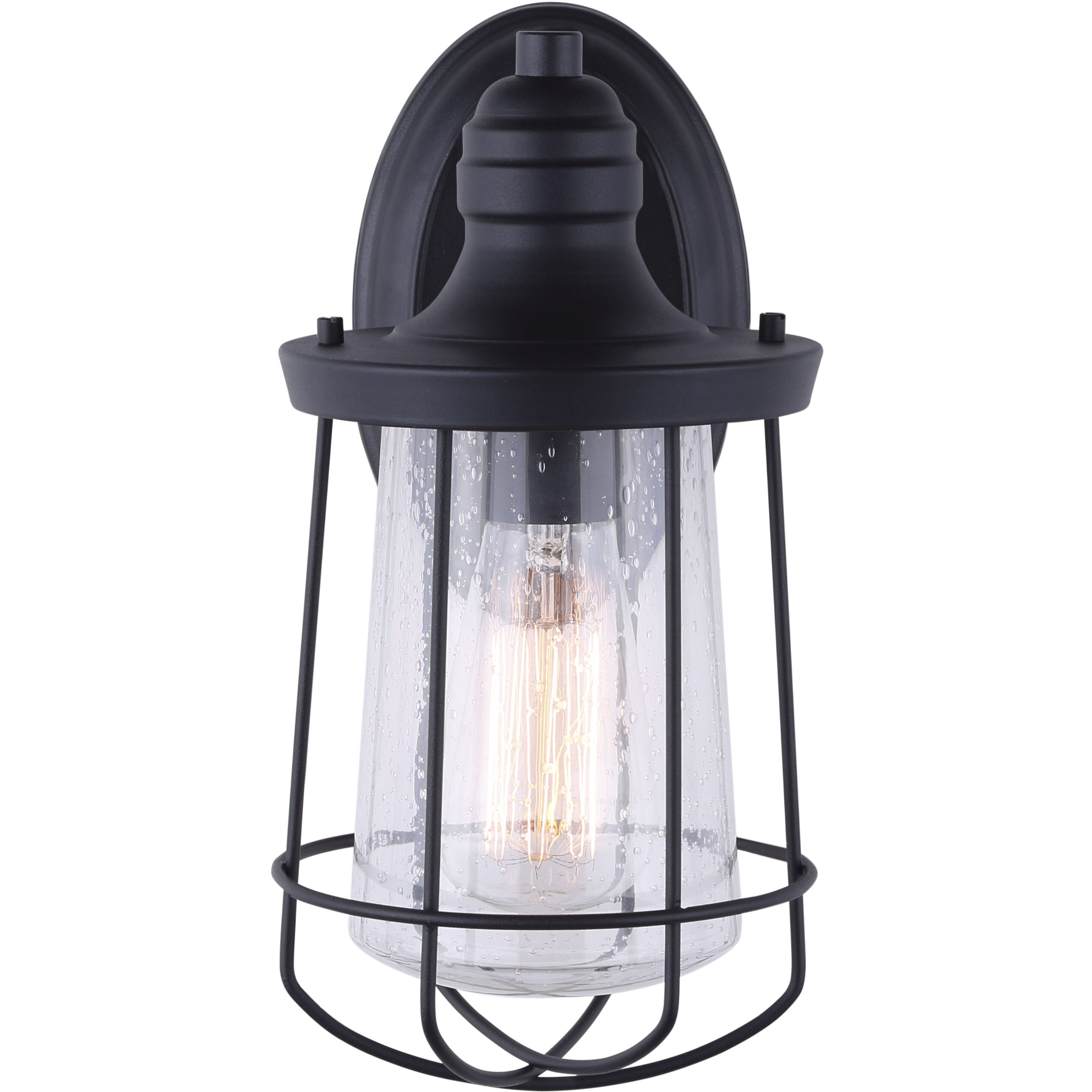 Madison 1 Light 6 inch Black Outdoor Lantern, Downlight