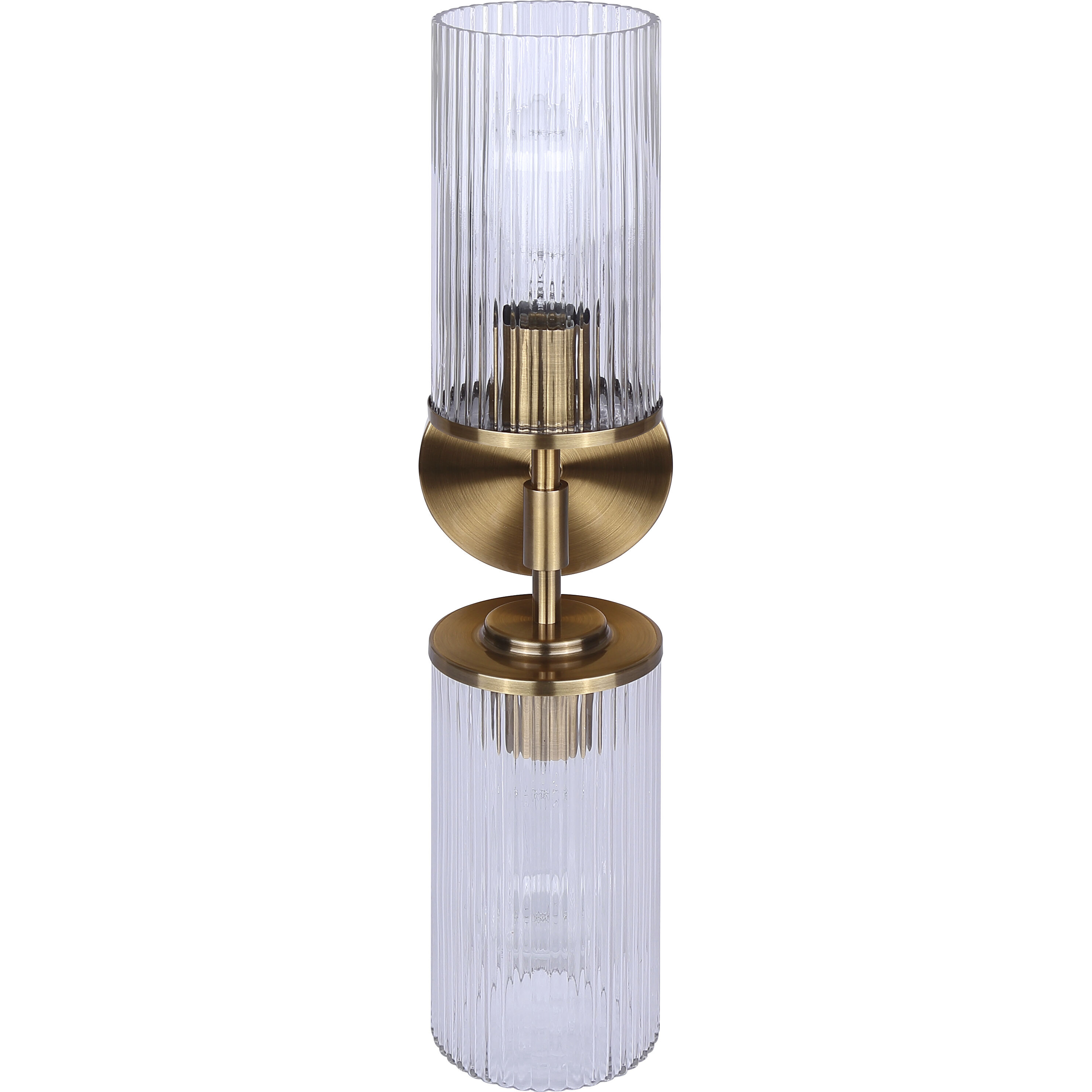 Kinslea 2 Light 6 inch Gold Vanity Light Wall Light in Clear Glass