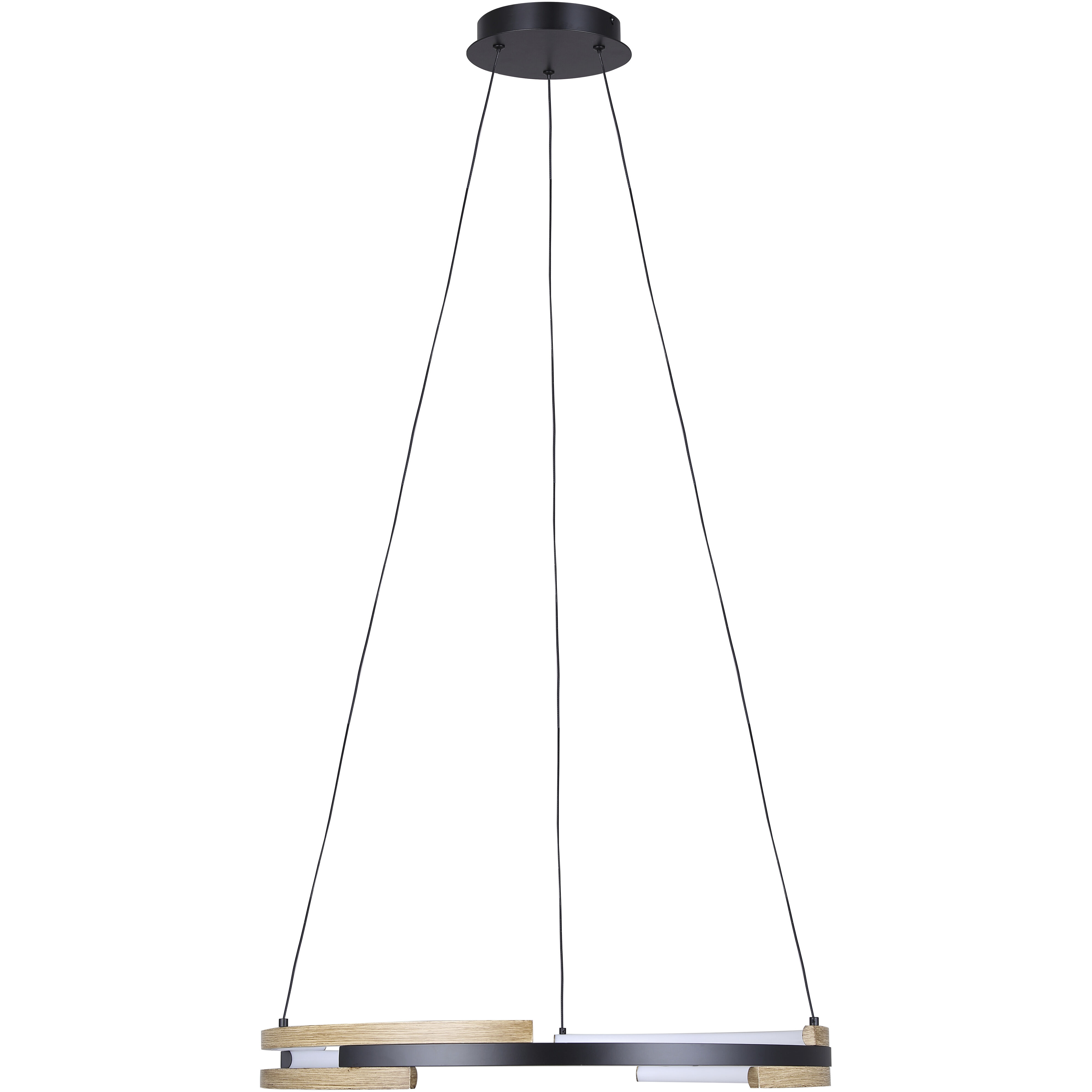 Azria LED 23.75 inch Matte Black Chandelier Ceiling Light
