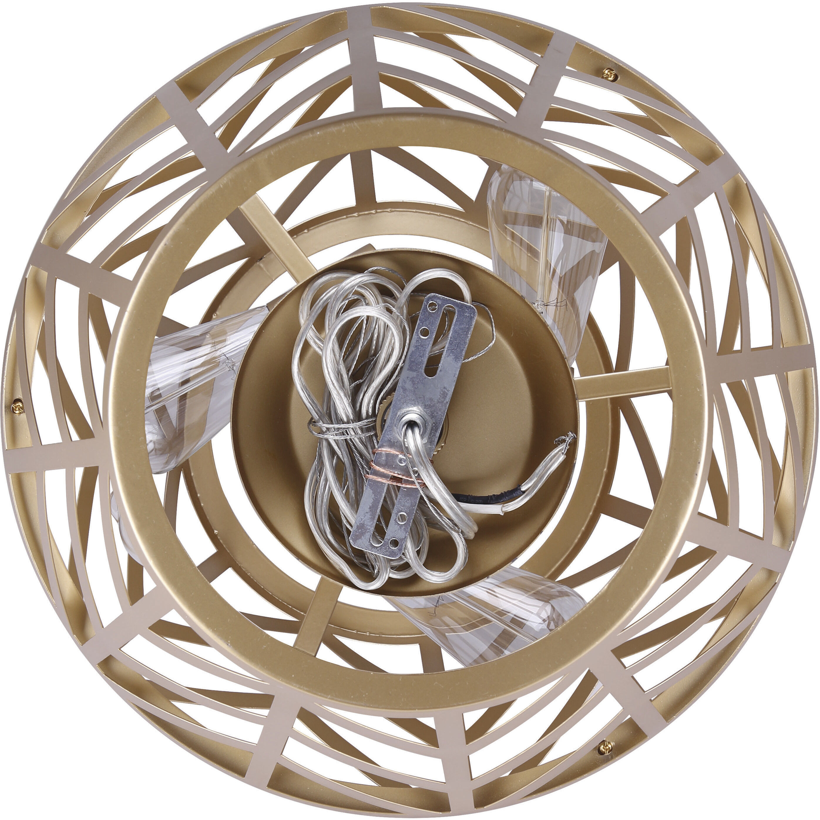 Madison 3 Light 17 inch Painted Gold Chandelier Ceiling Light