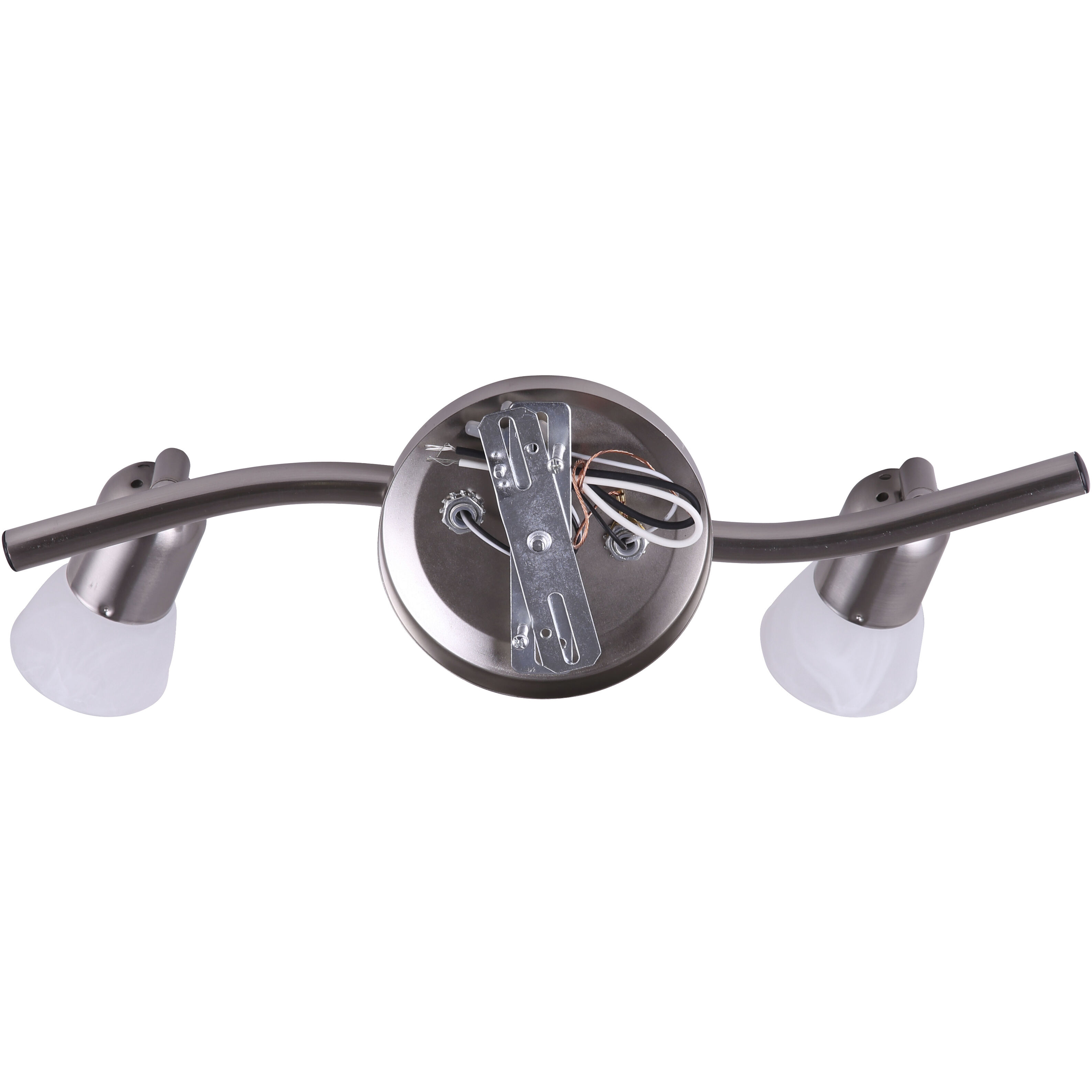 James 2 Light 120 Brushed Pewter Track Lighting Ceiling Light