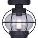 Madison 1 Light 8 inch Oil Rubbed Bronze Flush Mount Ceiling Light
