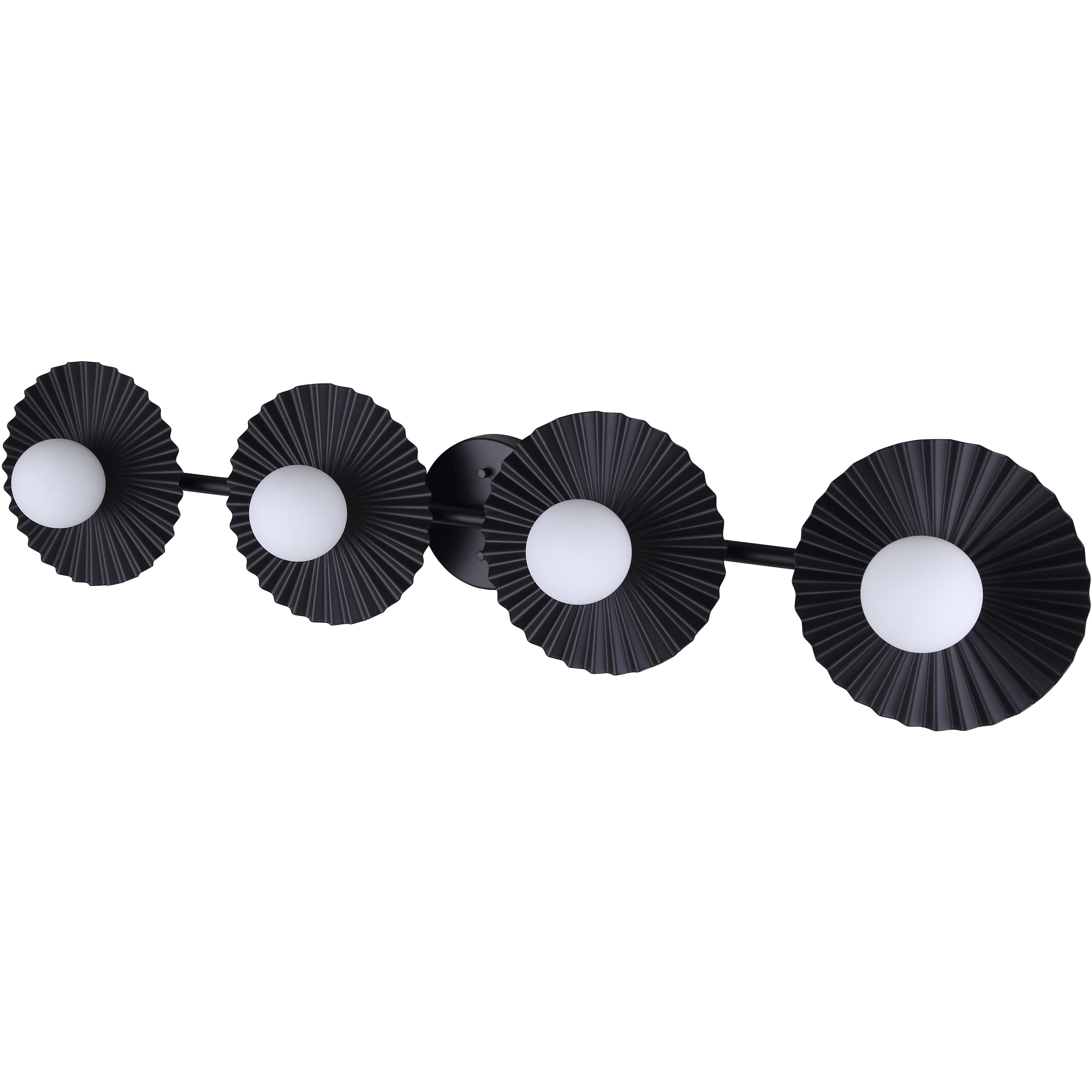 Payton 4 Light 38.75 inch Black Vanity Light Wall Light