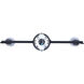 Owen 3 Light Black and Wood Track Lighting Ceiling Light