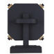 Aki 1 Light 12 inch Black and Wood Outdoor Wall Lantern
