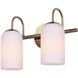 Novalee 2 Light 14.5 inch Gold Vanity Light Wall Light