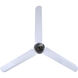 DC 60 inch White Industrial Ceiling Fan