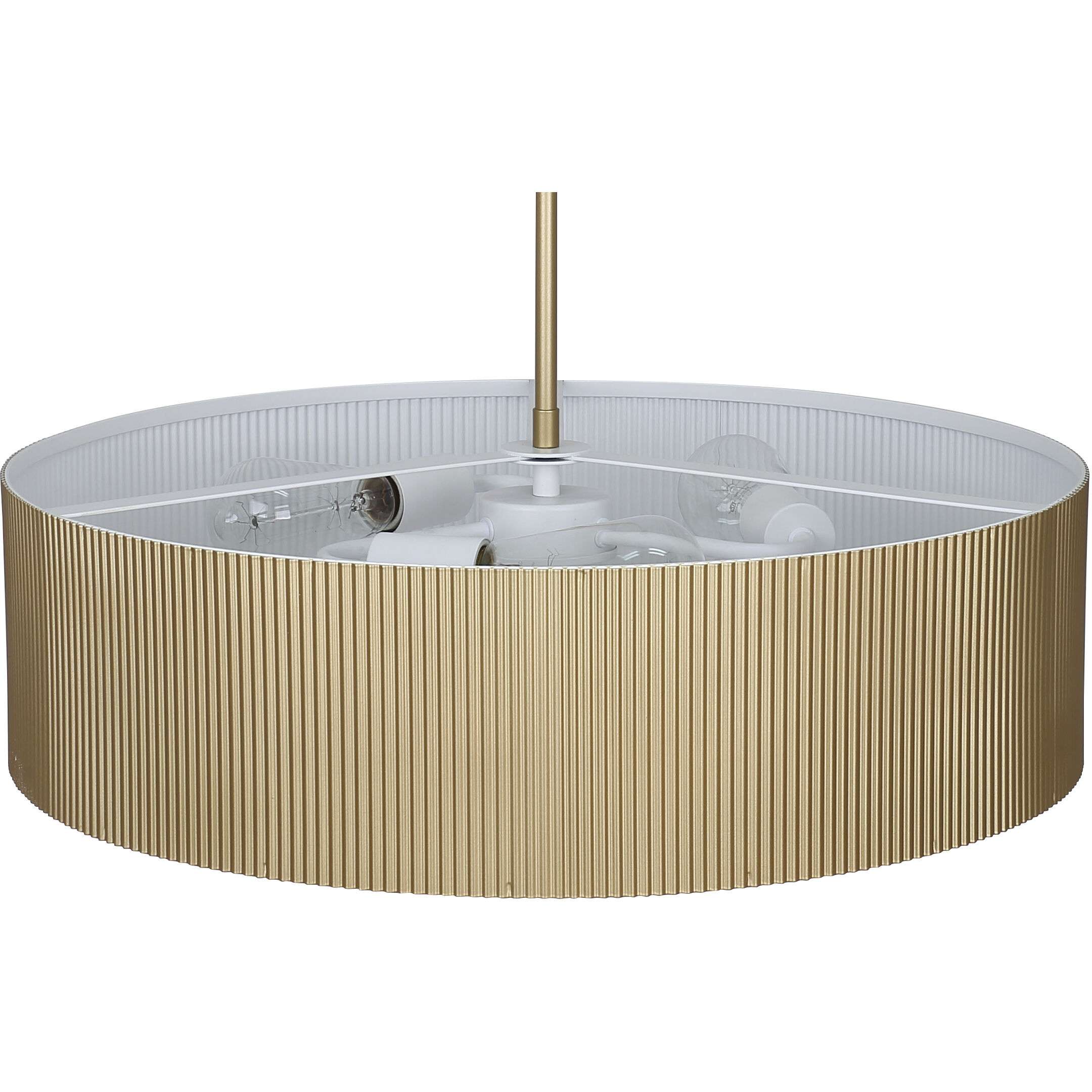 Scarlett 3 Light 22 inch Gold Chandelier Ceiling Light