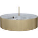 Scarlett 3 Light 22 inch Gold Chandelier Ceiling Light