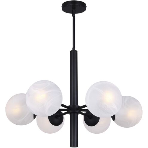 Mackenna 6 Light 26 inch Black Chandelier Ceiling Light