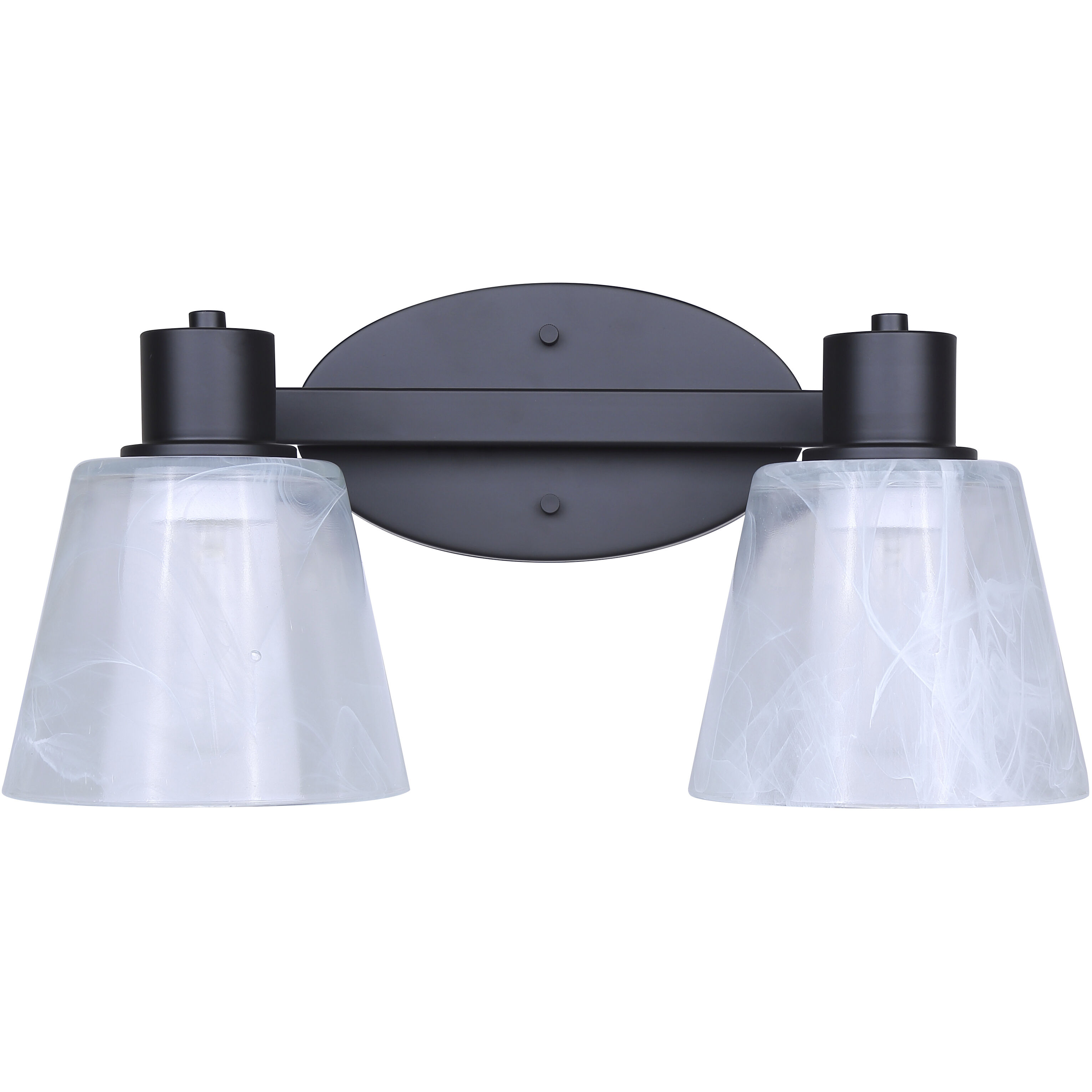 Luelle 2 Light 16 inch Black Vanity Light Wall Light