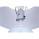 Biely 22.75 inch 100.00 watt Light Blue Table Lamp Portable Light