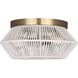 Willow 2 Light 13 inch Gold Flush Mount Ceiling Light