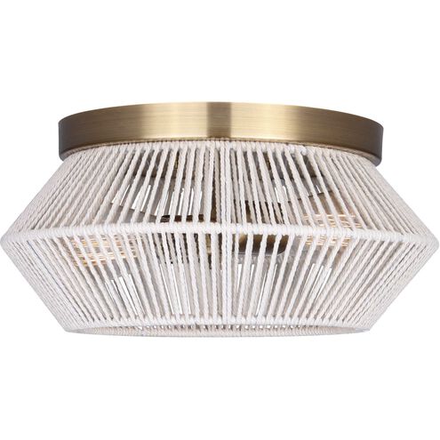 Willow 2 Light 13 inch Gold Flush Mount Ceiling Light
