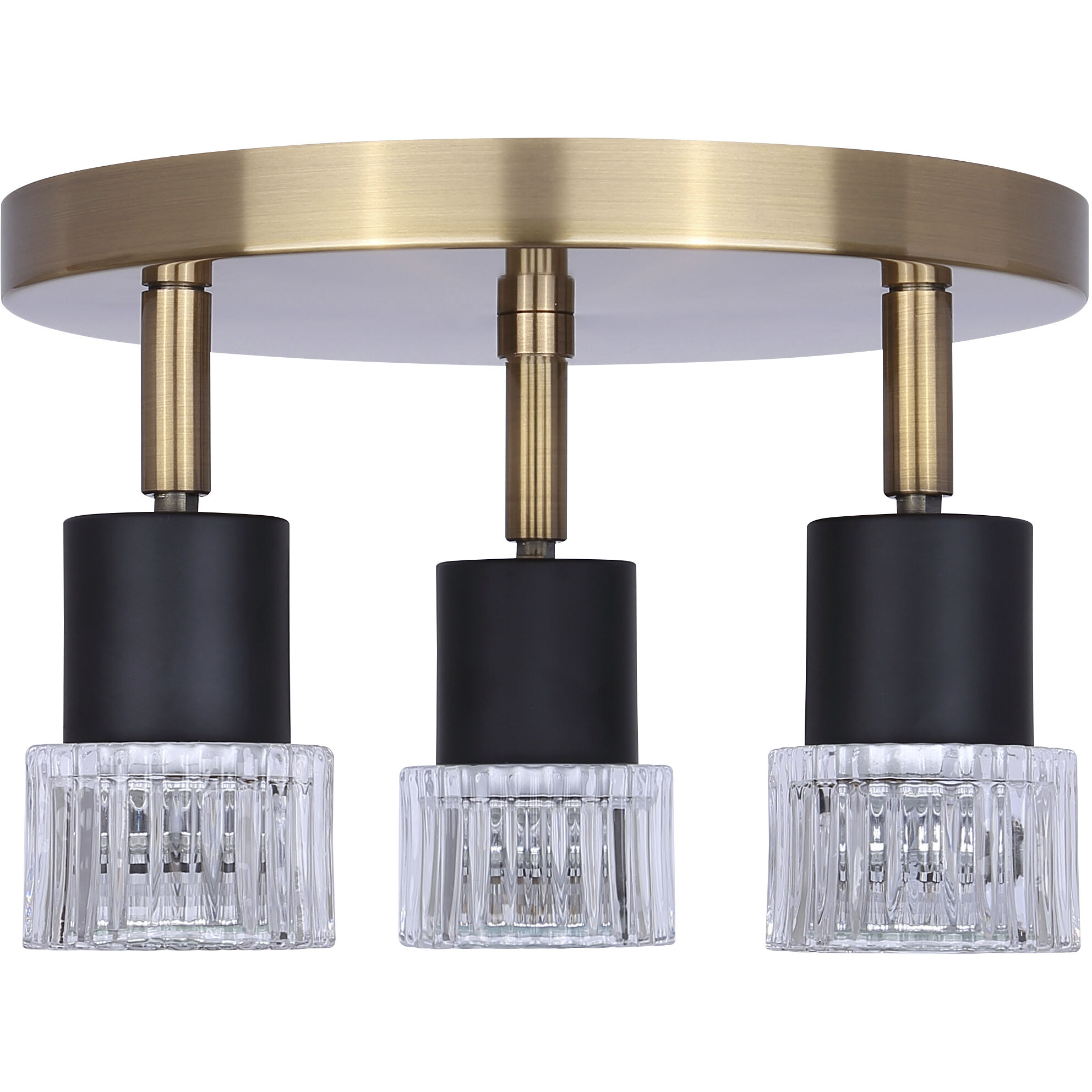 Elsee 3 Light Black/Gold Track Lighting Ceiling Light