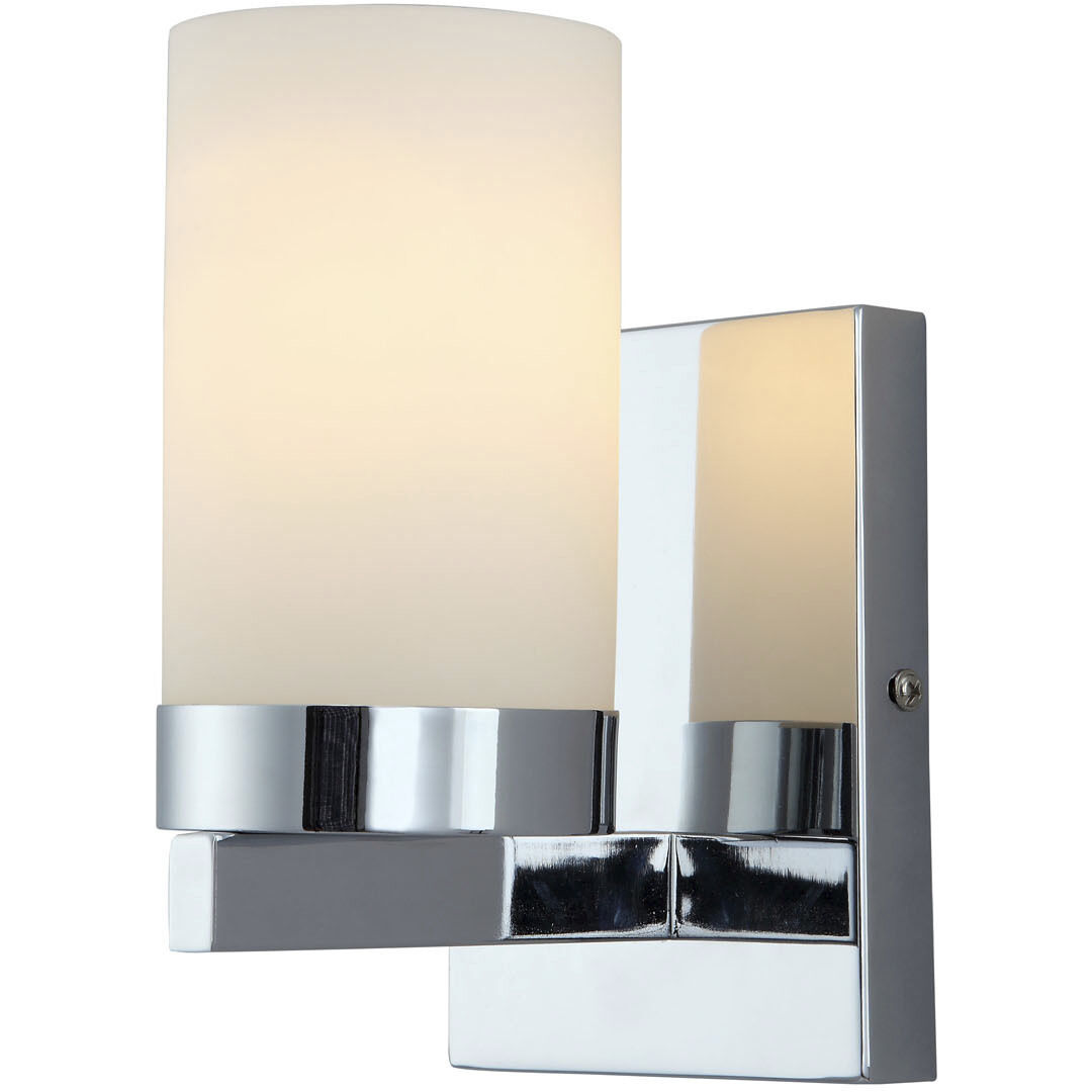 Milo 1 Light 5.75 inch Chrome Vanity Light Wall Light